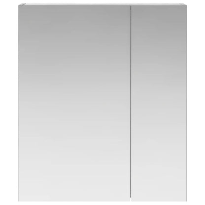 Bathroom Mirror Cabinet Grey Sonoma 60 x 14.5 x 70 cm