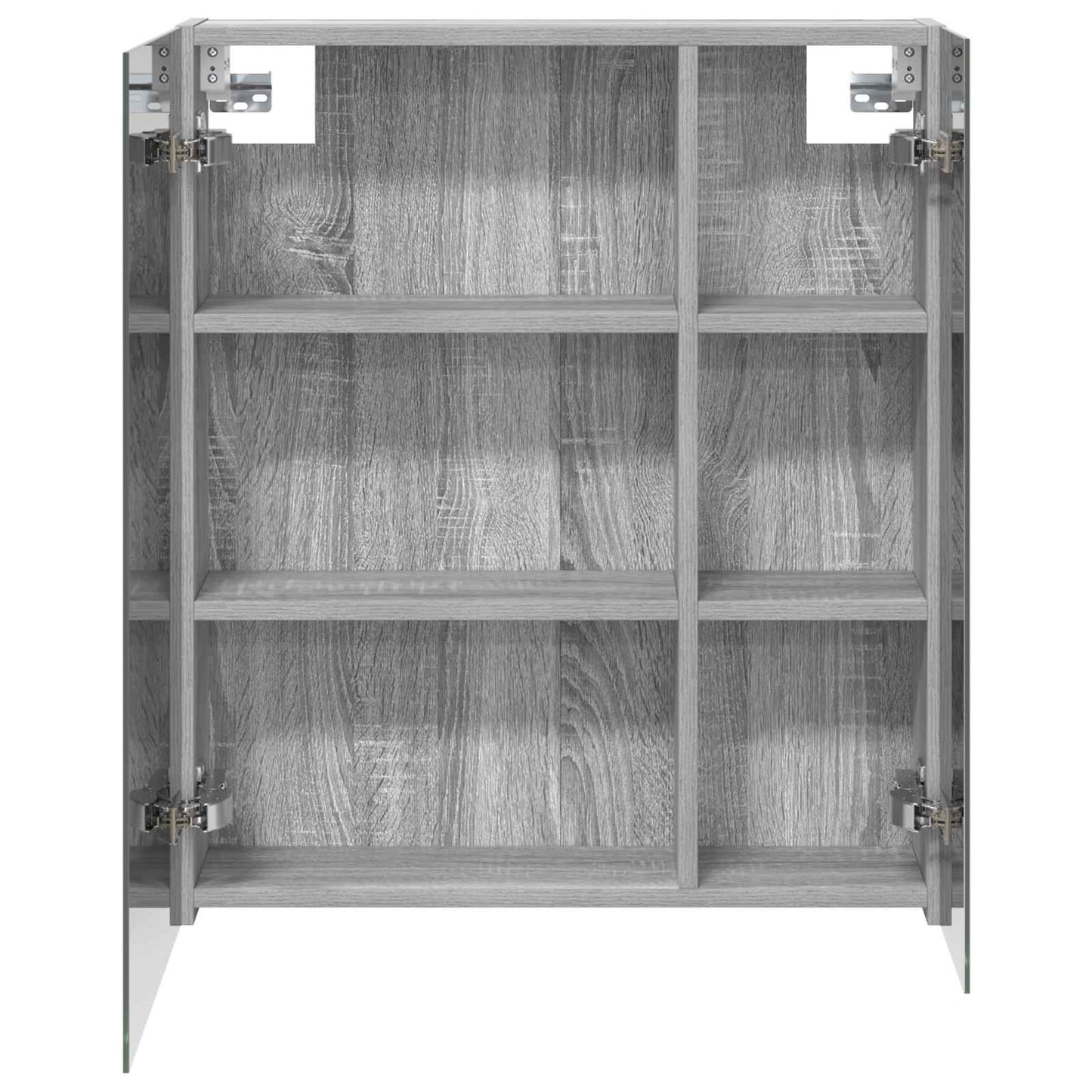 Bathroom Mirror Cabinet Grey Sonoma 60 x 14.5 x 70 cm