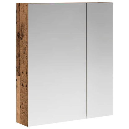 Bathroom Mirror Cabinet Old Wood 60 x 14.5 x 70 cm