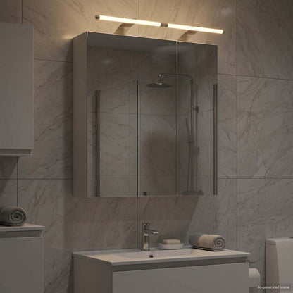 Bathroom Mirror Cabinet White 60 x 14.5 x 70 cm Engineered wood