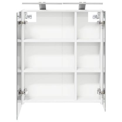 Bathroom Mirror Cabinet White 60 x 14.5 x 70 cm Engineered wood