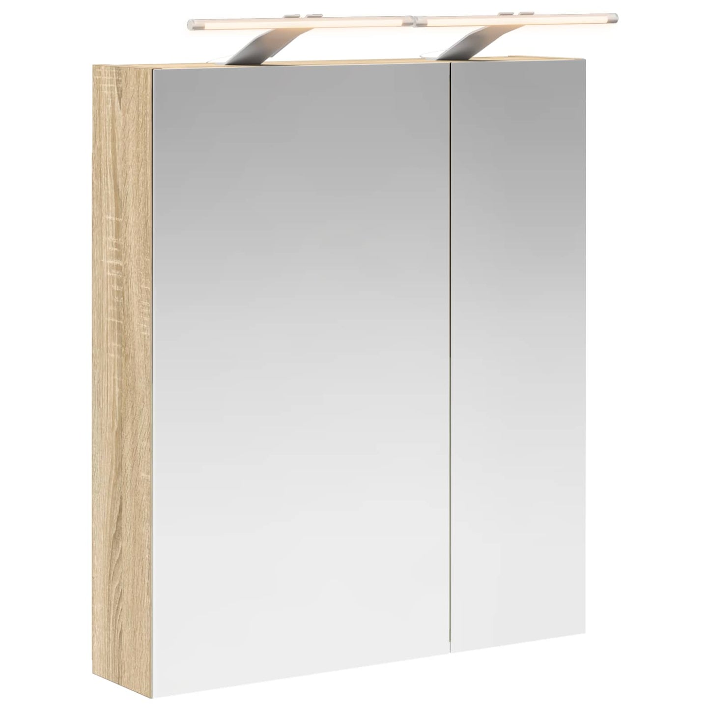 Bathroom Mirror Cabinet Sonoma Oak 60 x 14.5 x 70 cm