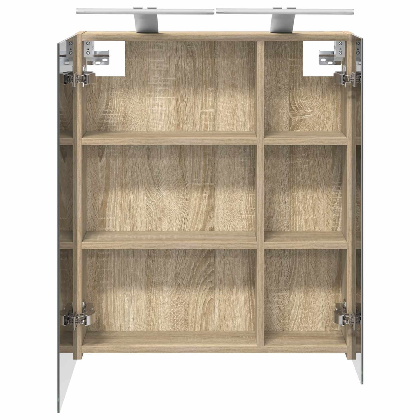 Bathroom Mirror Cabinet Sonoma Oak 60 x 14.5 x 70 cm