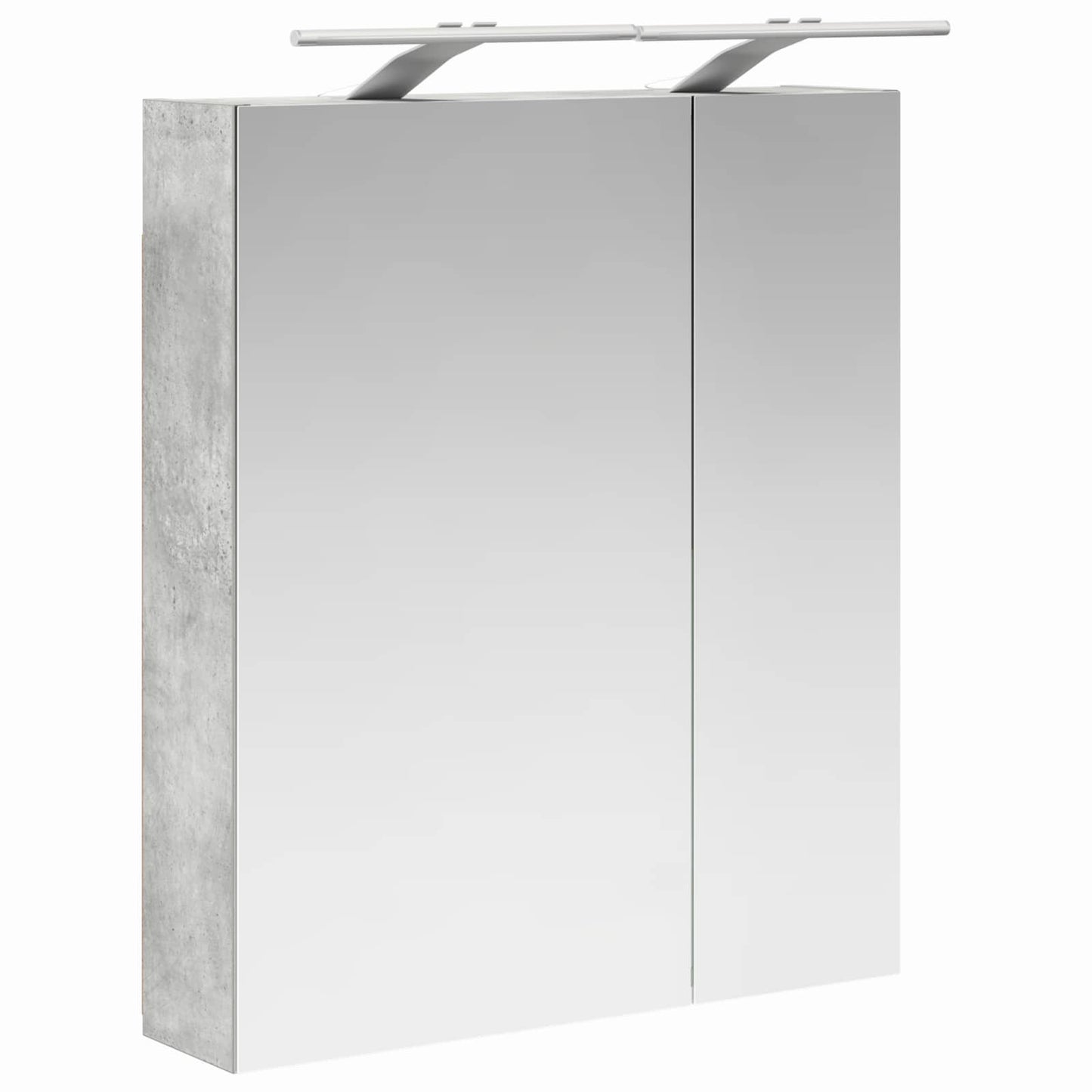 Bathroom Mirror Cabinet Concrete Grey 60 x 14.5 x 70 cm