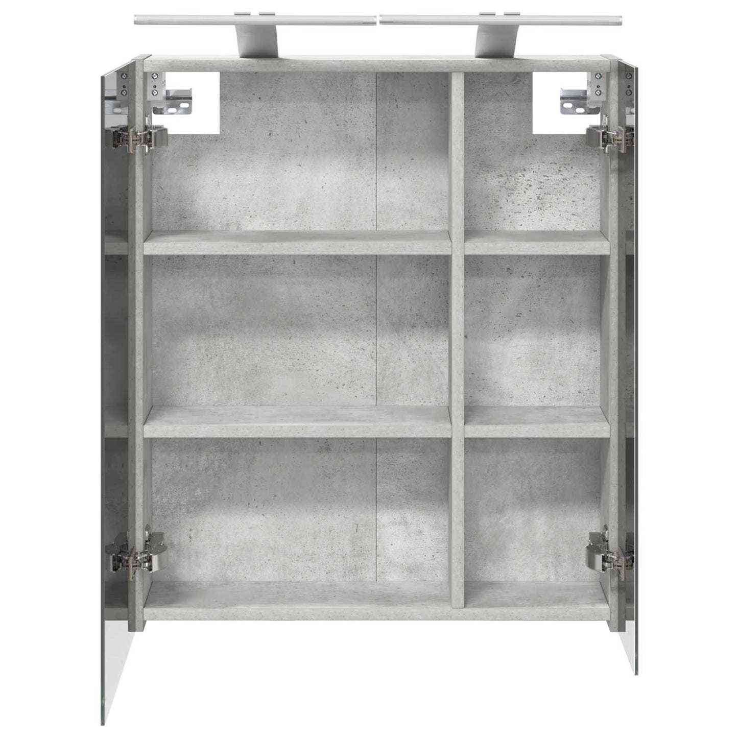 Bathroom Mirror Cabinet Concrete Grey 60 x 14.5 x 70 cm
