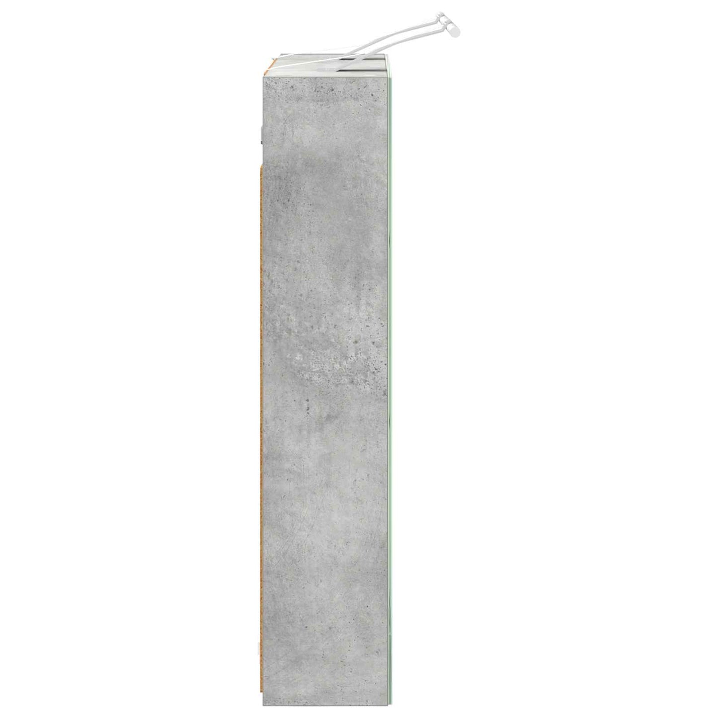 Bathroom Mirror Cabinet Concrete Grey 60 x 14.5 x 70 cm