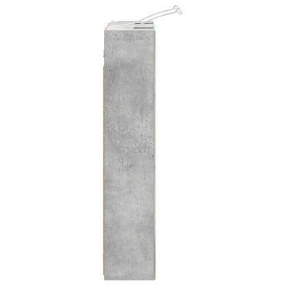 Bathroom Mirror Cabinet Concrete Grey 60 x 14.5 x 70 cm