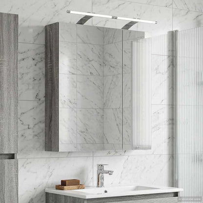 Bathroom Mirror Cabinet Grey Sonoma 60 x 14.5 x 70 cm