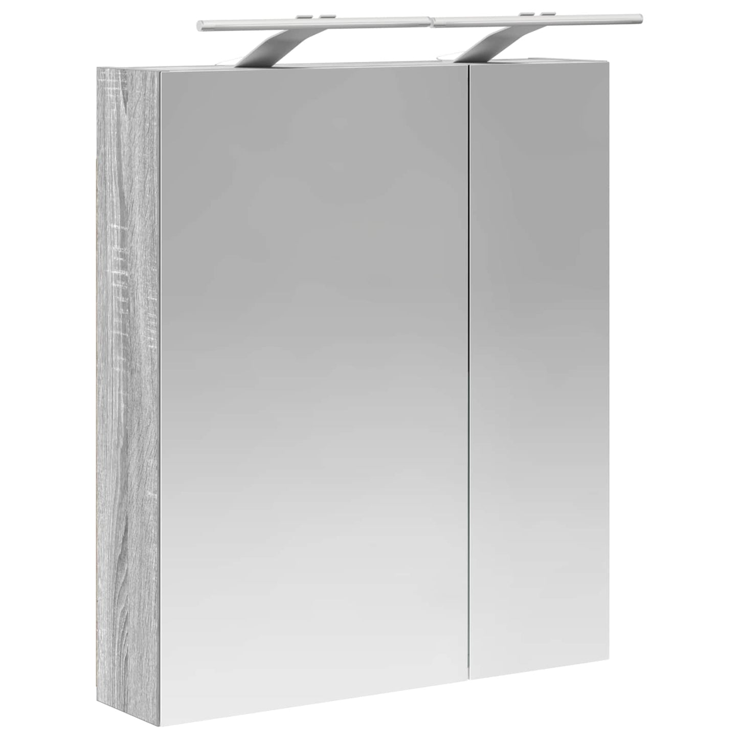Bathroom Mirror Cabinet Grey Sonoma 60 x 14.5 x 70 cm