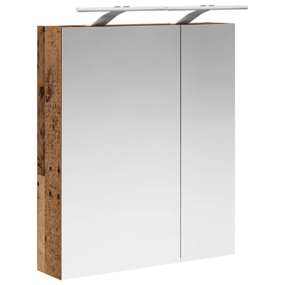 Bathroom Mirror Cabinet Old Wood 60 x 14.5 x 70 cm