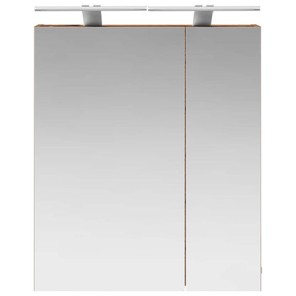 Bathroom Mirror Cabinet Old Wood 60 x 14.5 x 70 cm