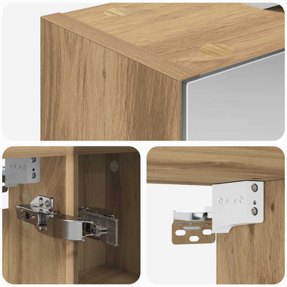 Bathroom Mirror Cabinet Artisian Oak 60 x 14.5 x 70 cm
