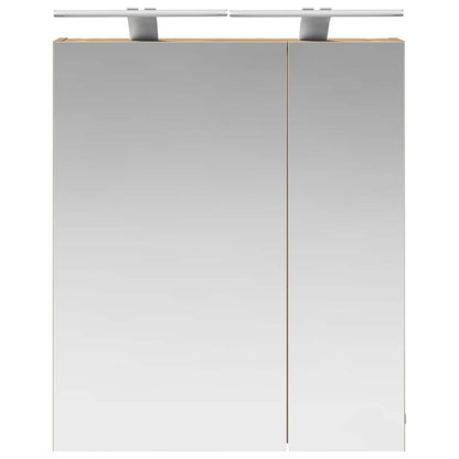 Bathroom Mirror Cabinet Artisian Oak 60 x 14.5 x 70 cm