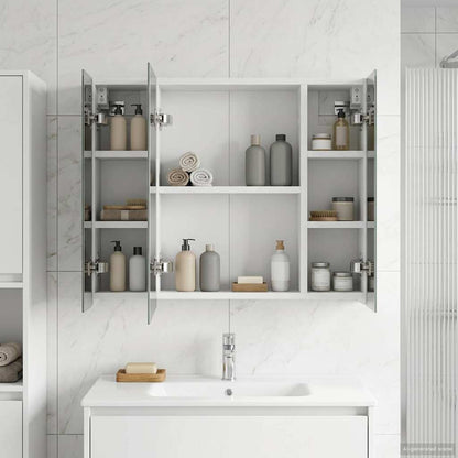 Bathroom Mirror Cabinet White 60 x 14.5 x 50 cm Engineered wood