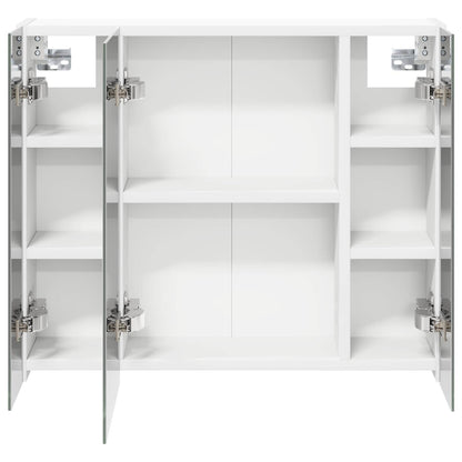 Bathroom Mirror Cabinet White 60 x 14.5 x 50 cm Engineered wood