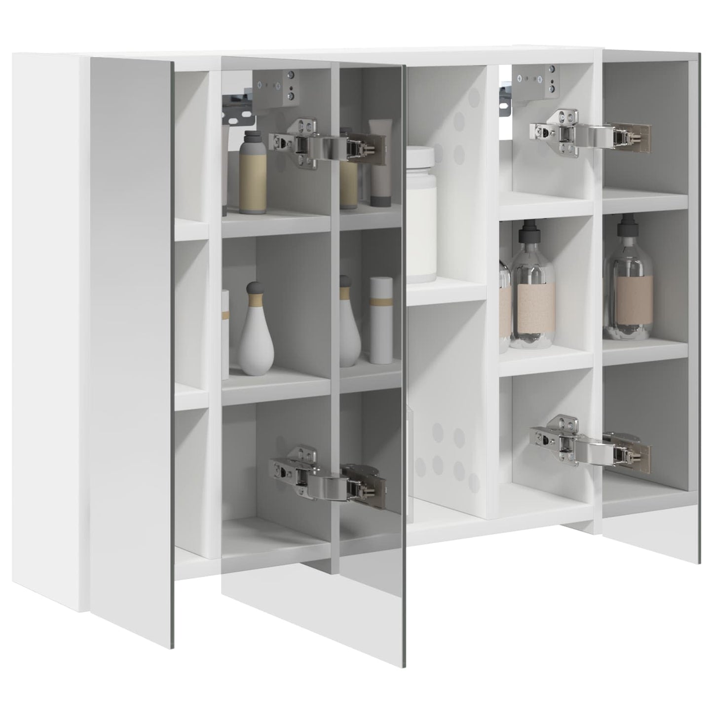 Bathroom Mirror Cabinet White 60 x 14.5 x 50 cm Engineered wood