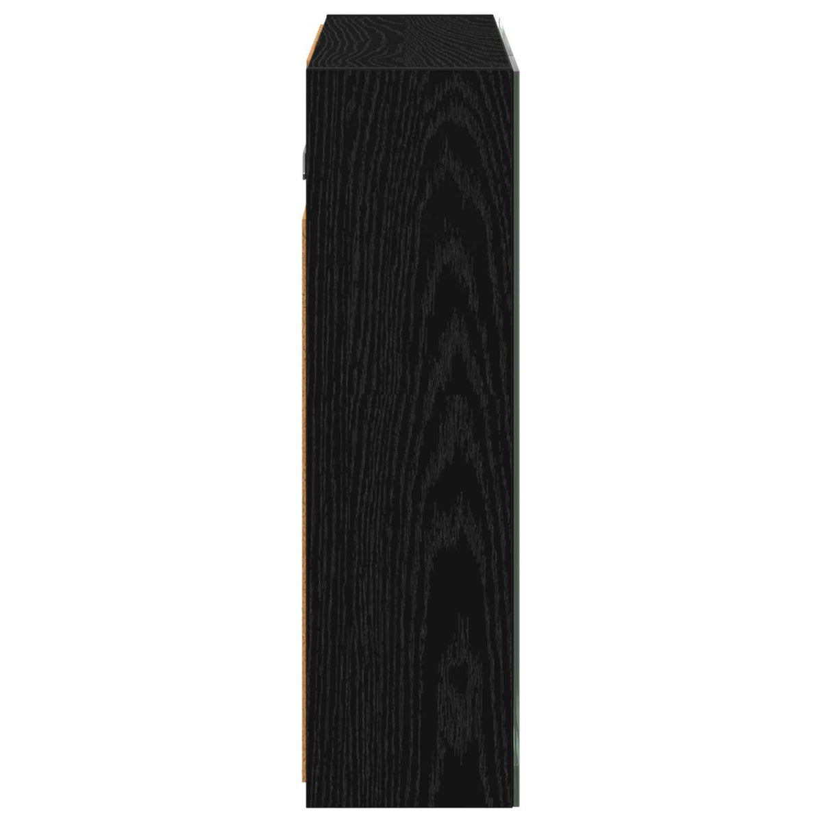 Bathroom Mirror Cabinet Black Oak 60 x 14.5 x 50 cm