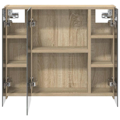 Bathroom Mirror Cabinet Sonoma Oak 60 x 14.5 x 50 cm
