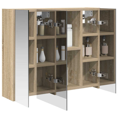 Bathroom Mirror Cabinet Sonoma Oak 60 x 14.5 x 50 cm