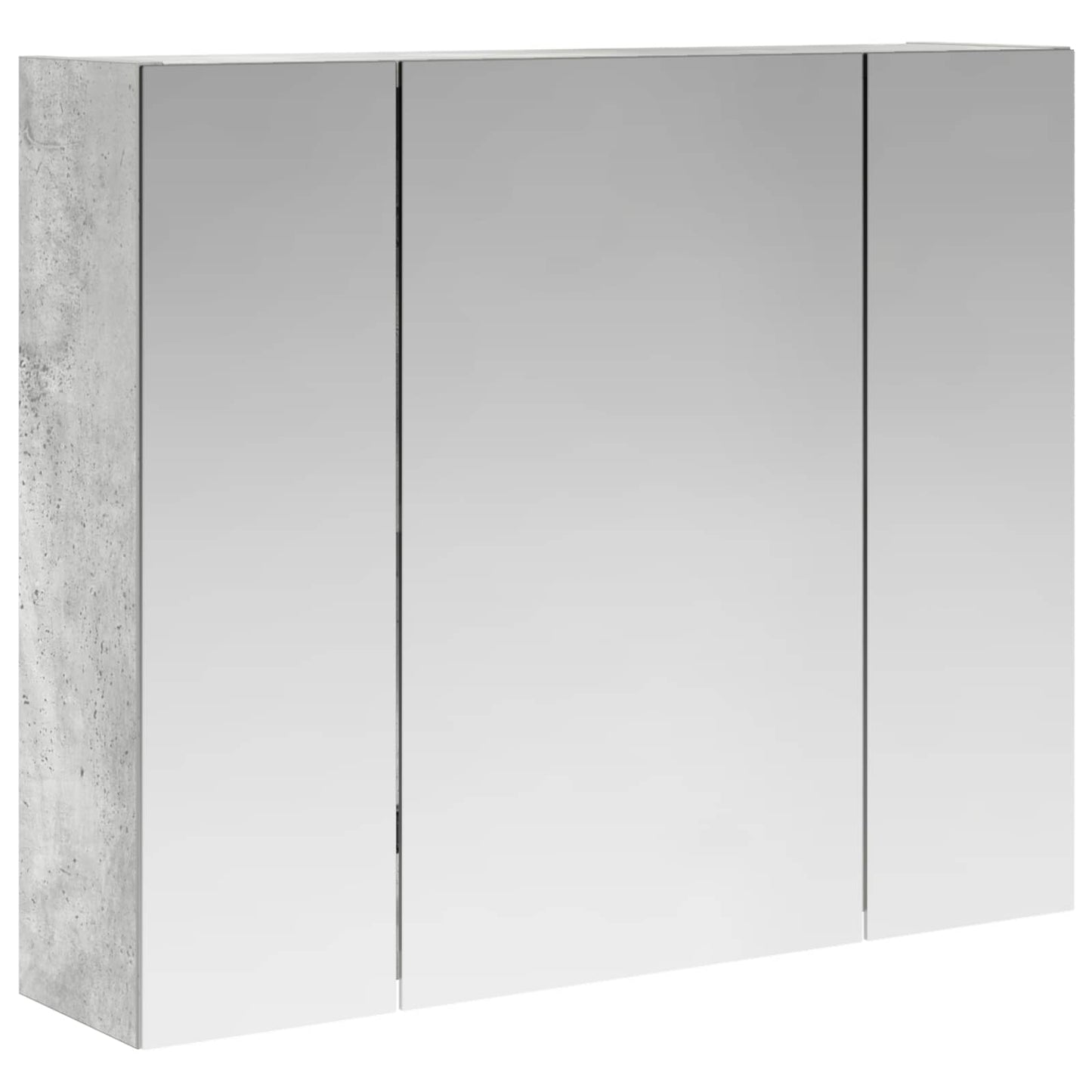 Bathroom Mirror Cabinet Concrete Grey 60 x 14.5 x 50 cm
