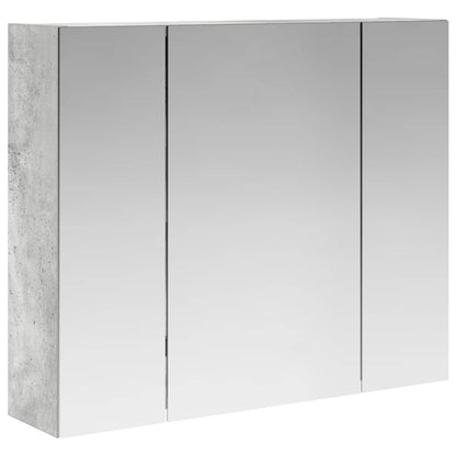 Bathroom Mirror Cabinet Concrete Grey 60 x 14.5 x 50 cm