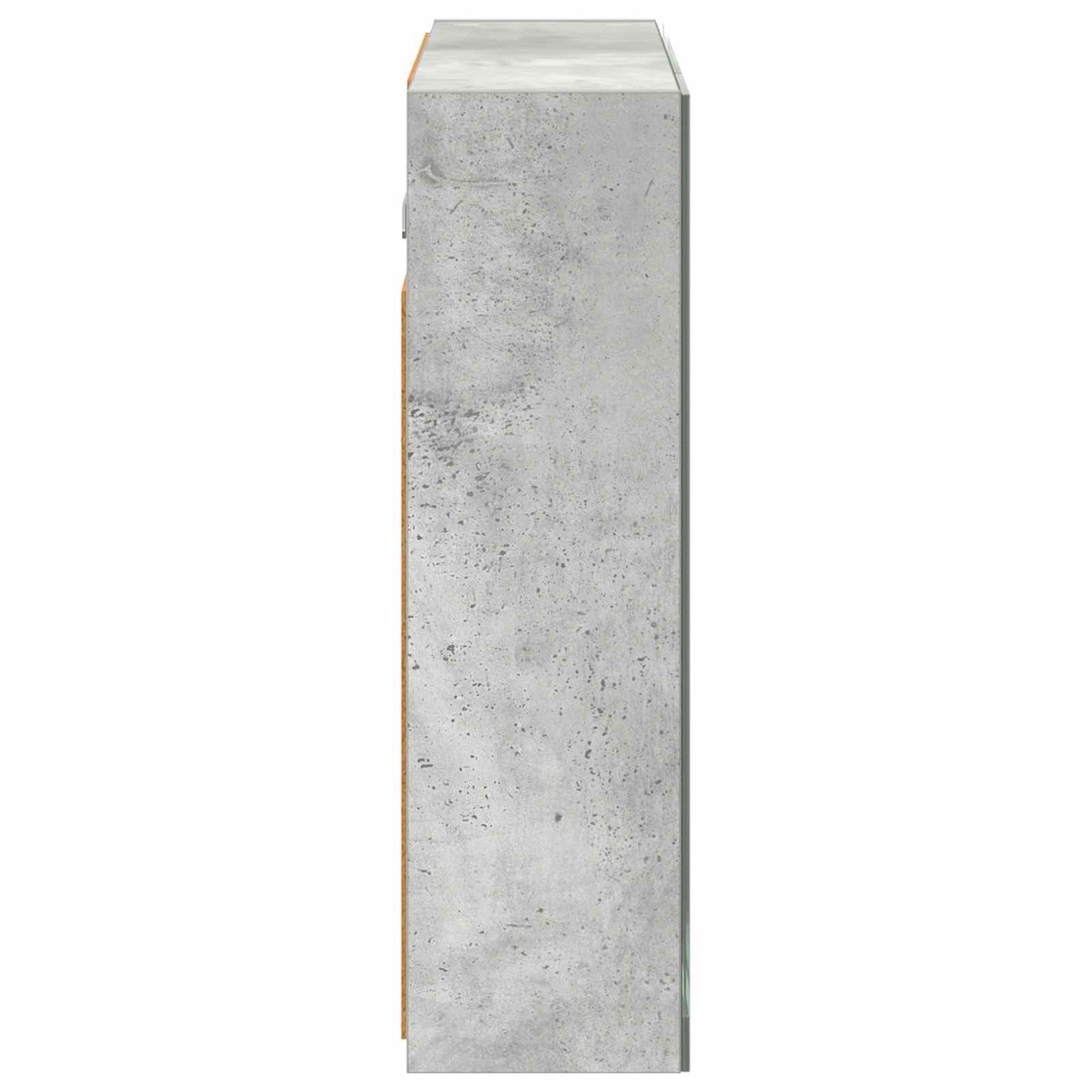 Bathroom Mirror Cabinet Concrete Grey 60 x 14.5 x 50 cm