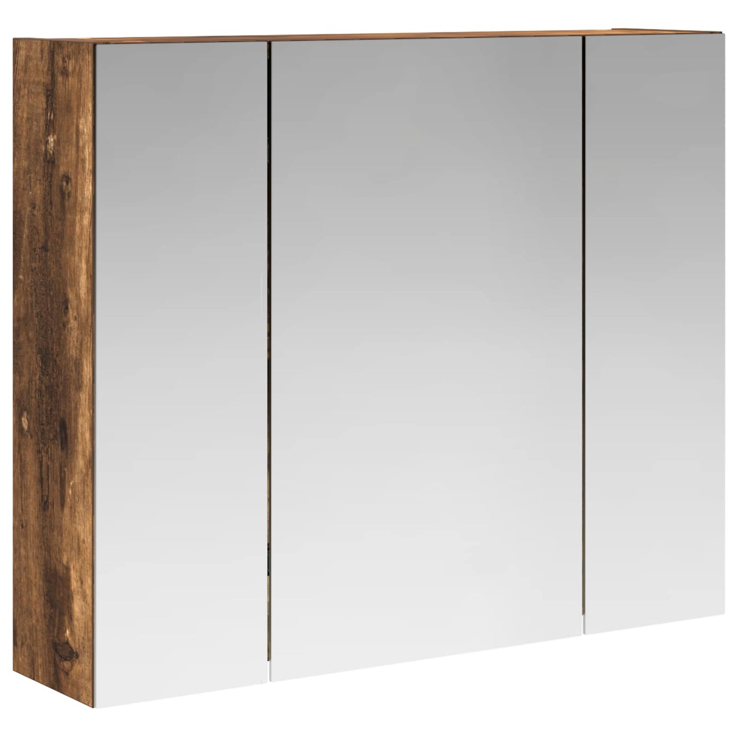 Bathroom Mirror Cabinet Smoked Oak 60 x 14.5 x 50 cm