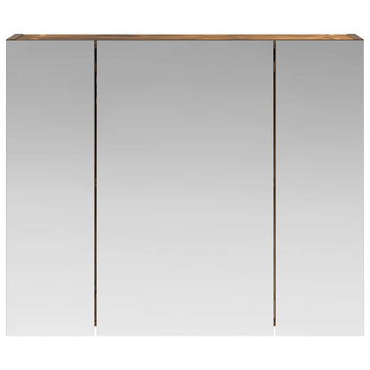 Bathroom Mirror Cabinet Smoked Oak 60 x 14.5 x 50 cm