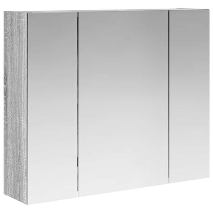 Bathroom Mirror Cabinet Grey Sonoma 60 x 14.5 x 50 cm