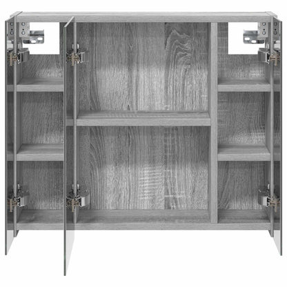 Bathroom Mirror Cabinet Grey Sonoma 60 x 14.5 x 50 cm
