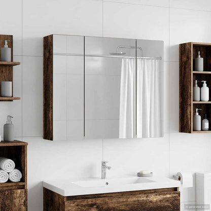 Bathroom Mirror Cabinet Old Wood 60 x 14.5 x 50 cm