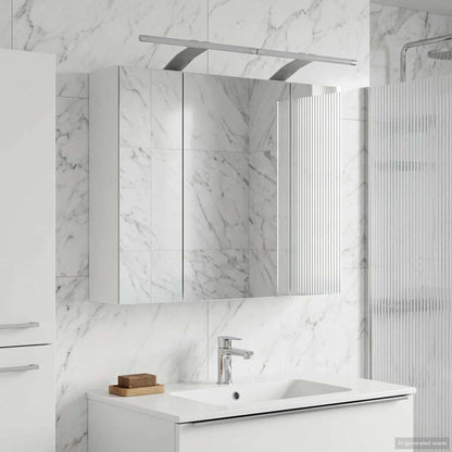 Bathroom Mirror Cabinet White 60 x 14.5 x 50 cm Engineered wood