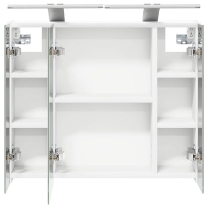 Bathroom Mirror Cabinet White 60 x 14.5 x 50 cm Engineered wood