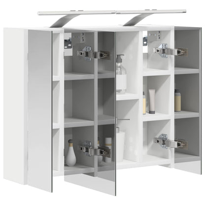 Bathroom Mirror Cabinet White 60 x 14.5 x 50 cm Engineered wood