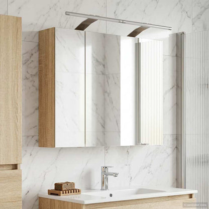 Bathroom Mirror Cabinet Sonoma Oak 60 x 14.5 x 50 cm