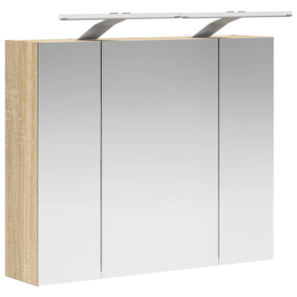 Bathroom Mirror Cabinet Sonoma Oak 60 x 14.5 x 50 cm