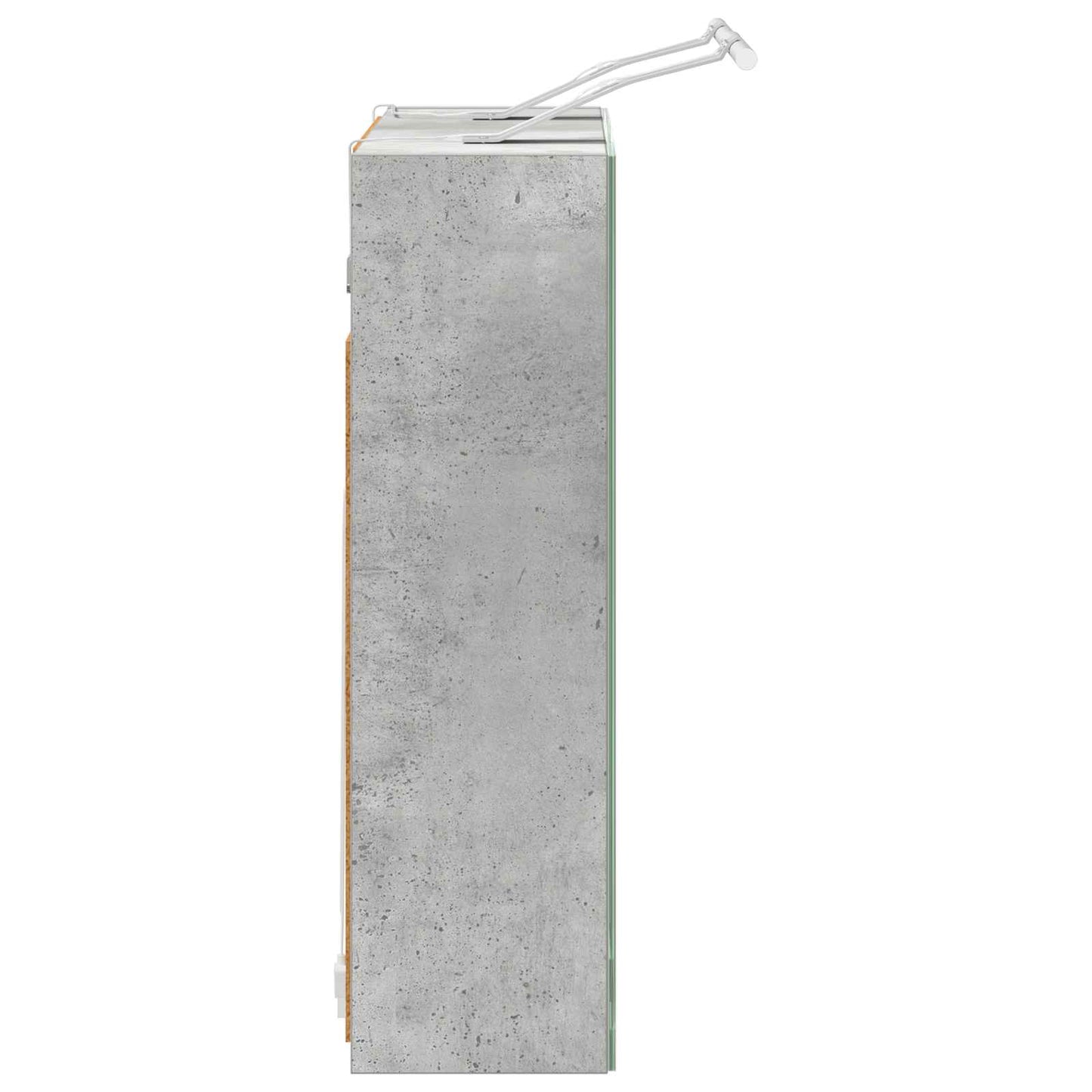 Bathroom Mirror Cabinet Concrete Grey 60 x 14.5 x 50 cm