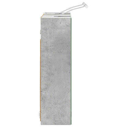 Bathroom Mirror Cabinet Concrete Grey 60 x 14.5 x 50 cm