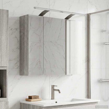 Bathroom Mirror Cabinet Grey Sonoma 60 x 14.5 x 50 cm