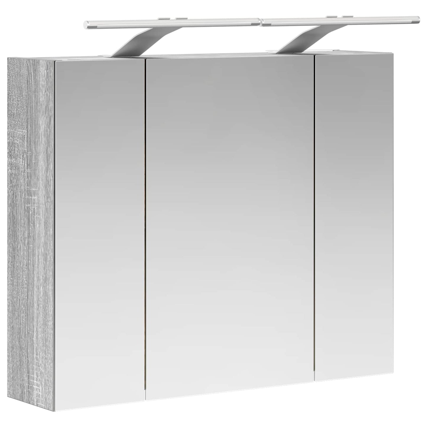 Bathroom Mirror Cabinet Grey Sonoma 60 x 14.5 x 50 cm