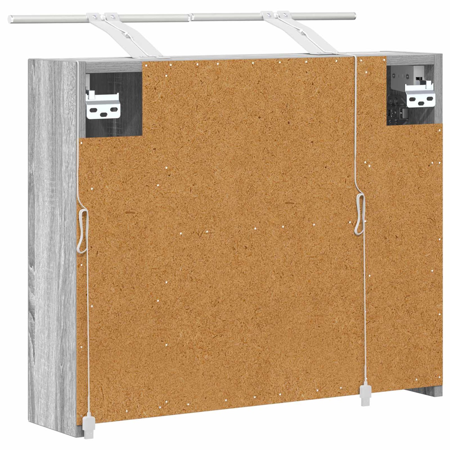 Bathroom Mirror Cabinet Grey Sonoma 60 x 14.5 x 50 cm