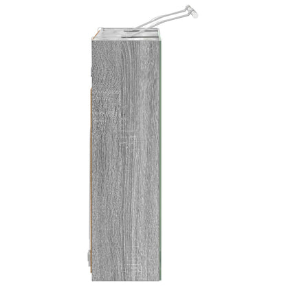 Bathroom Mirror Cabinet Grey Sonoma 60 x 14.5 x 50 cm