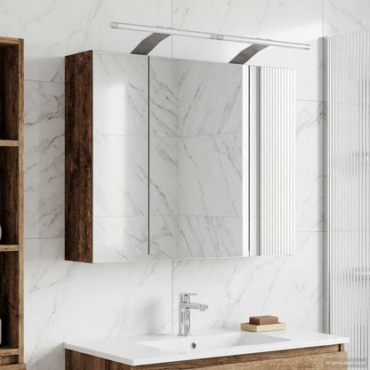 Bathroom Mirror Cabinet Old Wood 60 x 14.5 x 50 cm