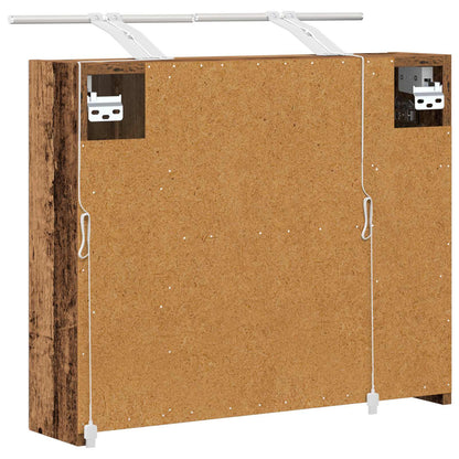 Bathroom Mirror Cabinet Old Wood 60 x 14.5 x 50 cm