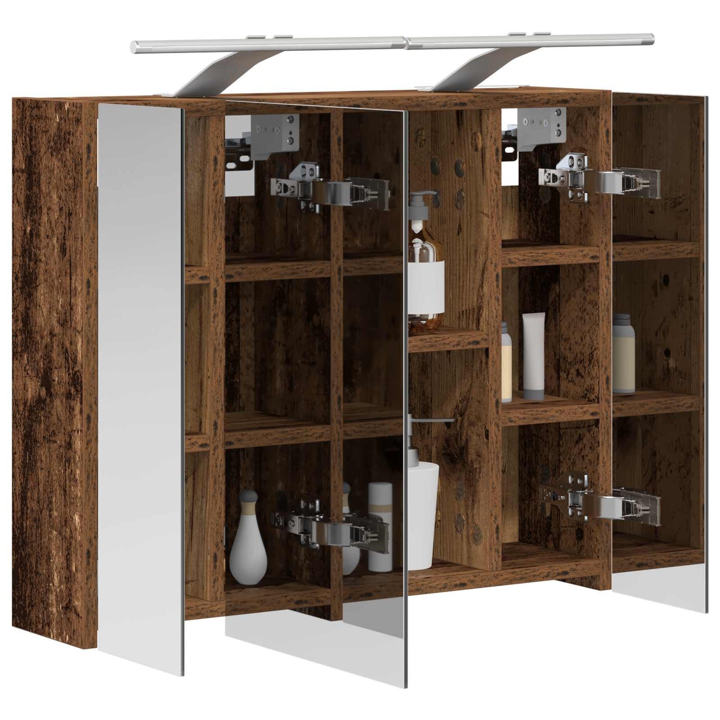 Bathroom Mirror Cabinet Old Wood 60 x 14.5 x 50 cm