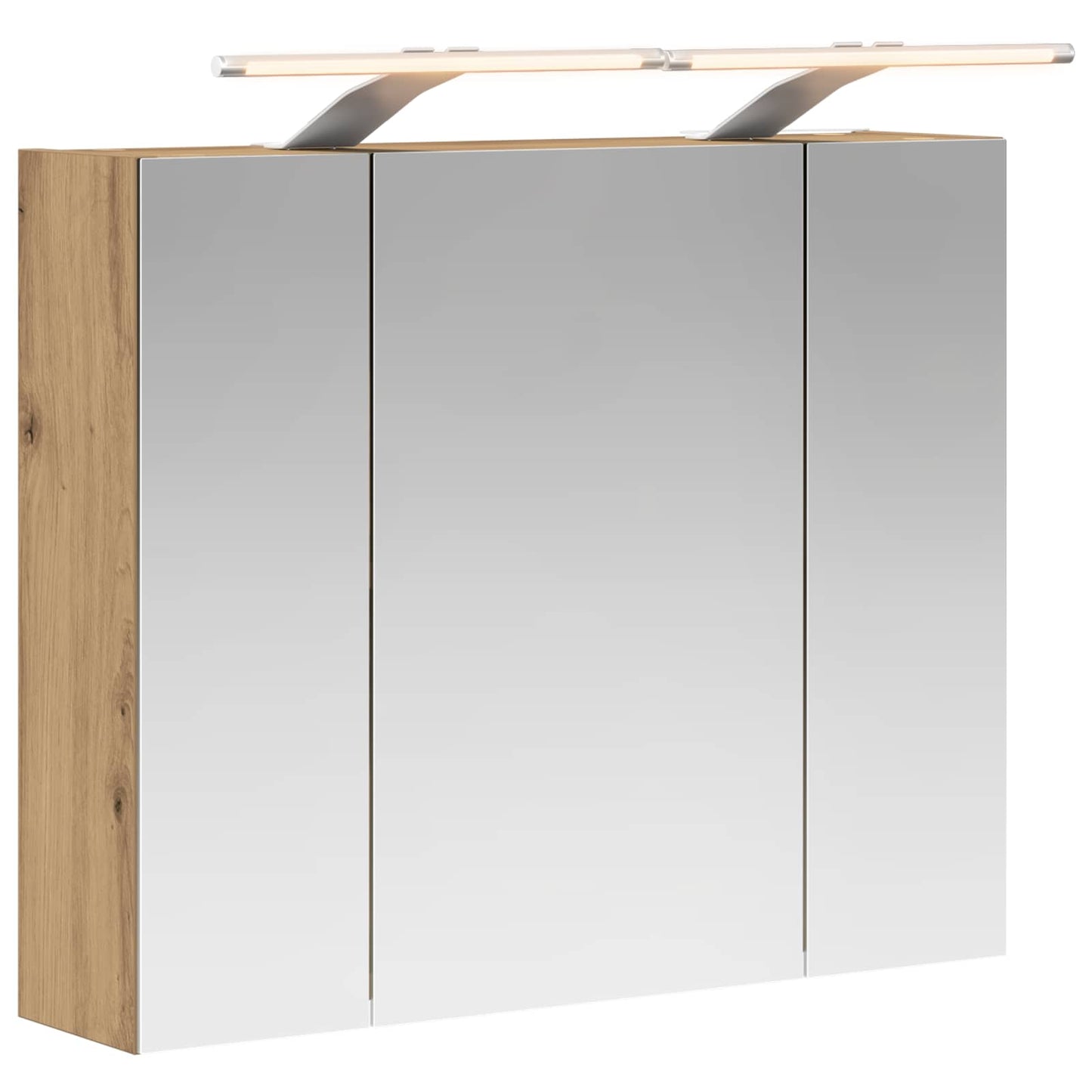 Bathroom Mirror Cabinet Artisian Oak 60 x 14.5 x 50 cm