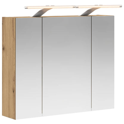 Bathroom Mirror Cabinet Artisian Oak 60 x 14.5 x 50 cm