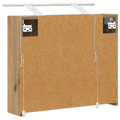 Bathroom Mirror Cabinet Artisian Oak 60 x 14.5 x 50 cm