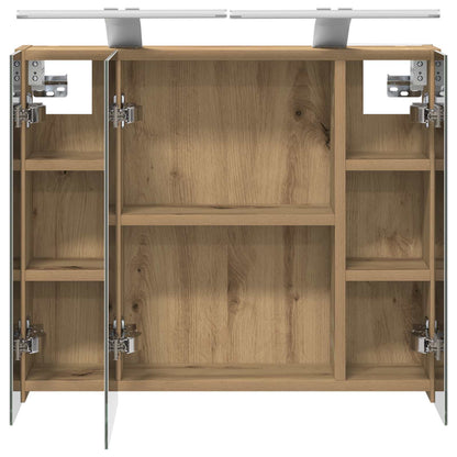 Bathroom Mirror Cabinet Artisian Oak 60 x 14.5 x 50 cm