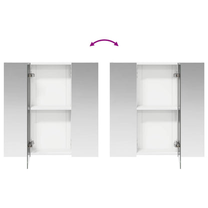 Bathroom Mirror Cabinet White 70 x 14.5 x 70 cm Engineered wood